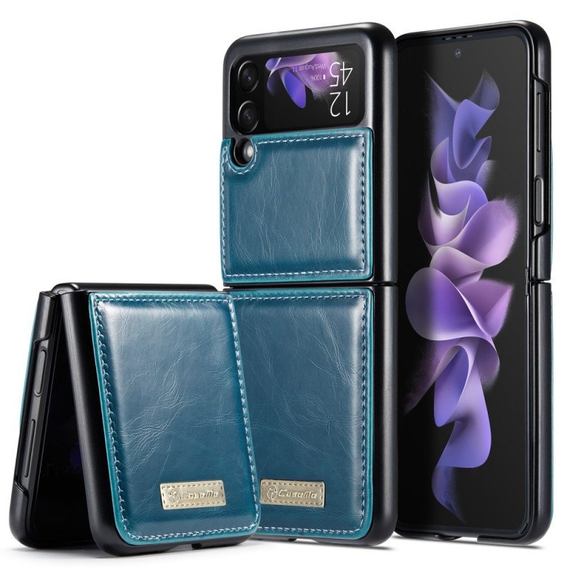 Funda Samsung Galaxy Z Flip 3 5G de cuero estilo CASEME