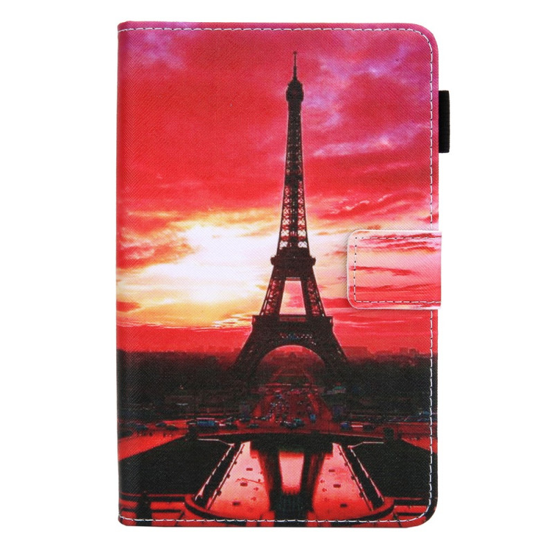 Funda Samsung Galaxy Tab A8 (2022) / (2021) Puesta de sol Torre Eiffel