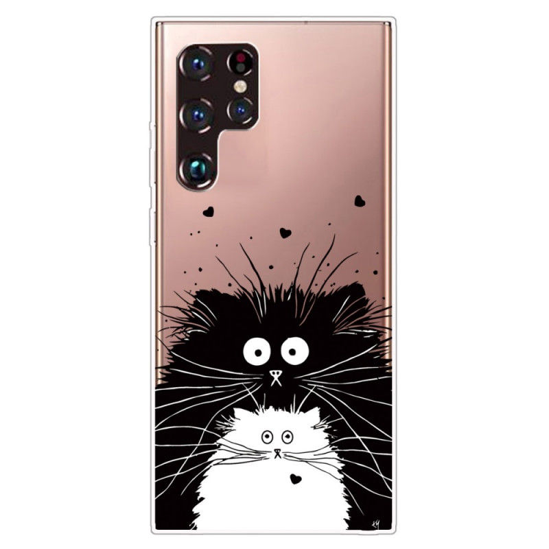 Funda Samsung Galaxy S22 Ultra 5G Mira los gatos