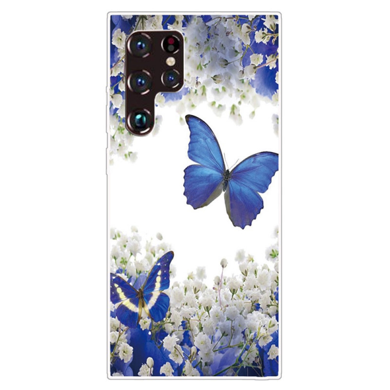 Funda Samsung Galaxy S22 Ultra 5G Diseño de mariposa