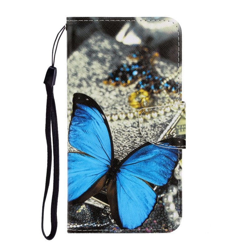 Funda Samsung Galaxy S22 Ultra 5G Variaciones de la colgante de mariposa