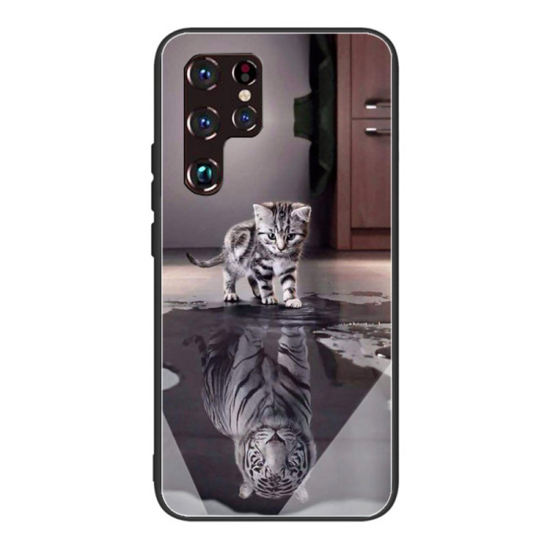 Funda de cristal templado Samsung Galaxy S22 Ultra 5G Ernest the Tiger