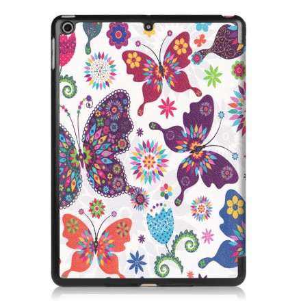 Funda para iPad 9.7 2017 Mariposas y flores