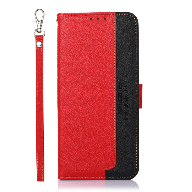 Funda Samsung Galaxy S22 Ultra 5G estilo lichi RFID KHAZNEH