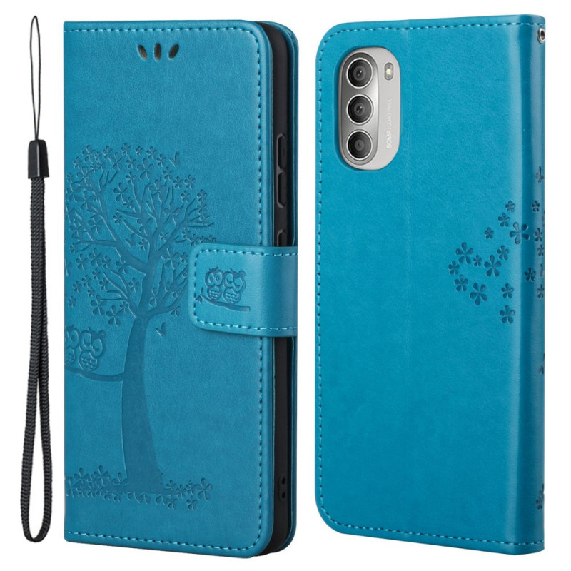 Funda de colgante para el Moto G51 5G Tree & Owl