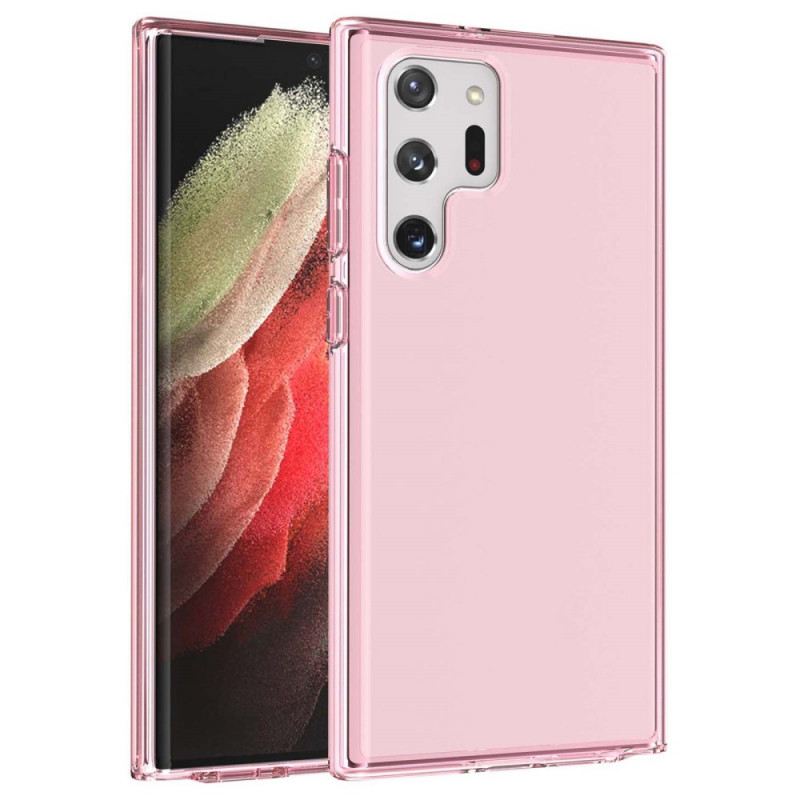 Funda híbrida de color transparente para Samsung Galaxy S22 Ultra 5G