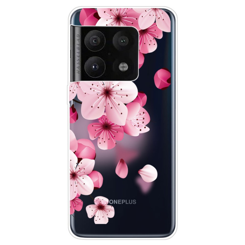 Funda de flor rosa pura para el OnePlus 10 Pro 5G
