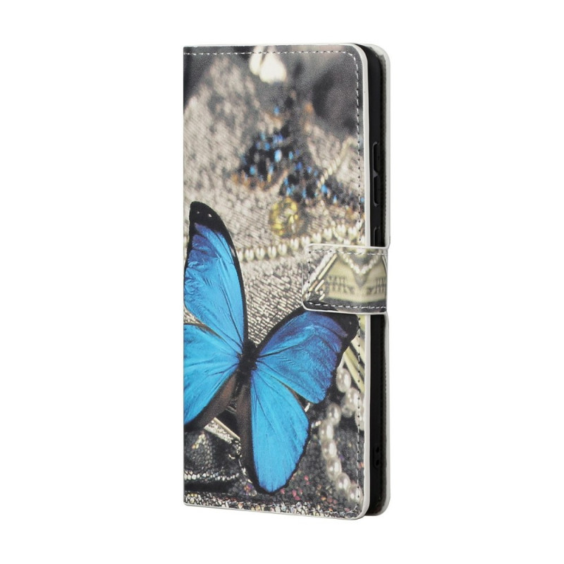 Funda Samsung Galaxy S22 Plus 5G de mariposa Prestige Azul
