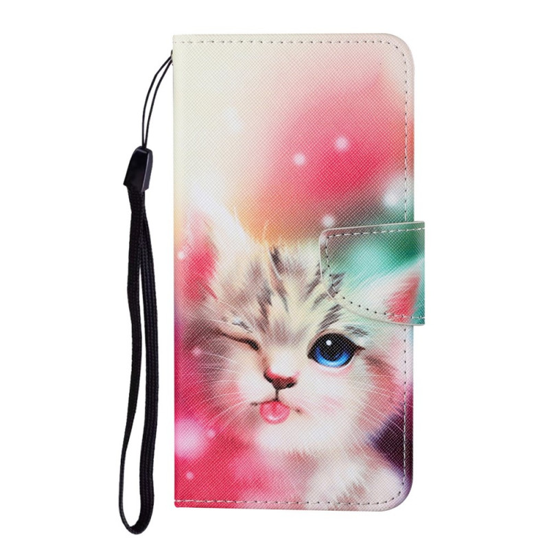 Funda Samsung Galaxy S22 Plus 5G Gato real con colgante