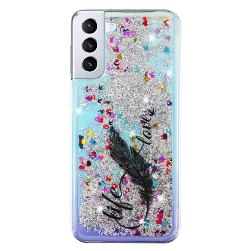 Coque Samsung Galaxy S22 Plus 5G Life & Love Paillettes