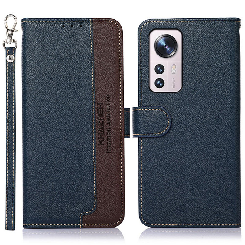 Funda Xiaomi 12 / 12X / 12S Estilo Litchi RFID KHAZNEH