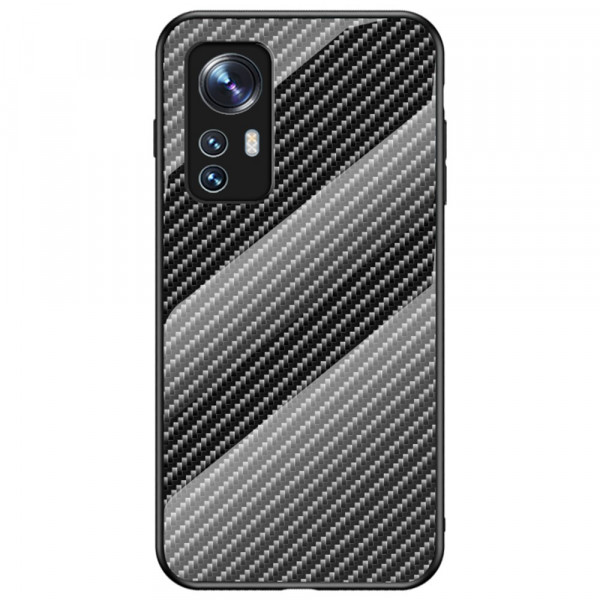 Xiaomi 12 / 12X / 12S Funda de cristal templado
 de fibra de carbono