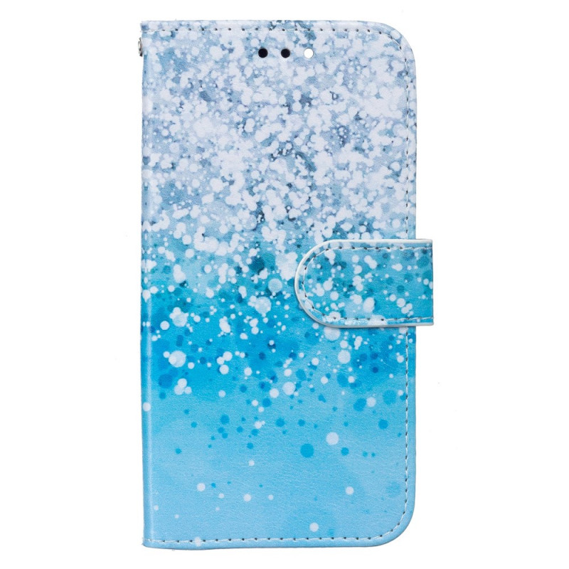 Funda de purpurina azul para Samsung Galaxy S22 5G
