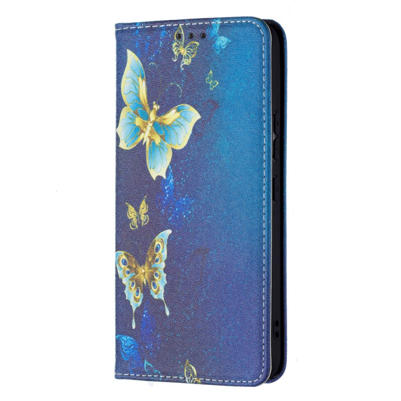 Flip Cover Samsung Galaxy S22 5G Mariposas de colores