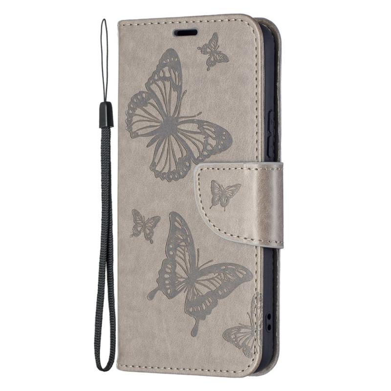 Funda Samsung Galaxy S22 5G Mariposas en vuelo con colgante