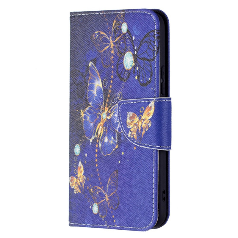 Funda de mariposa dorada para Samsung Galaxy S22 5G