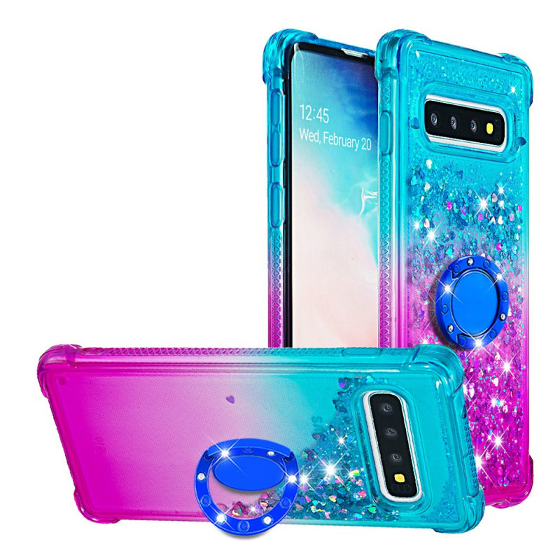 Funda Samsung Galaxy S10 Anillo de purpurina