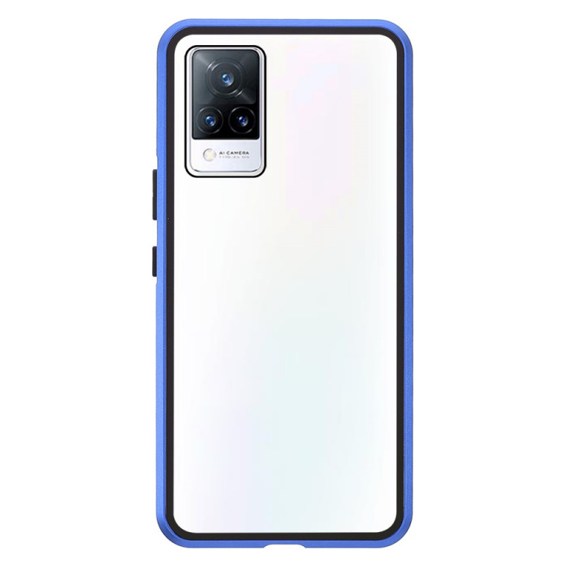 Funda Vivo V21 5G magnética de cristal y metal de dos caras