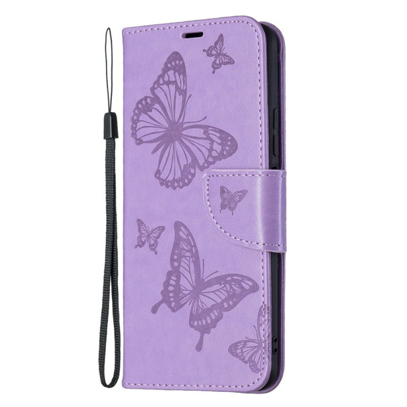 Funda Xiaomi 11 Lite 5G NE/Mi 11 Lite 4G/5G con colgante impresa de mariposa