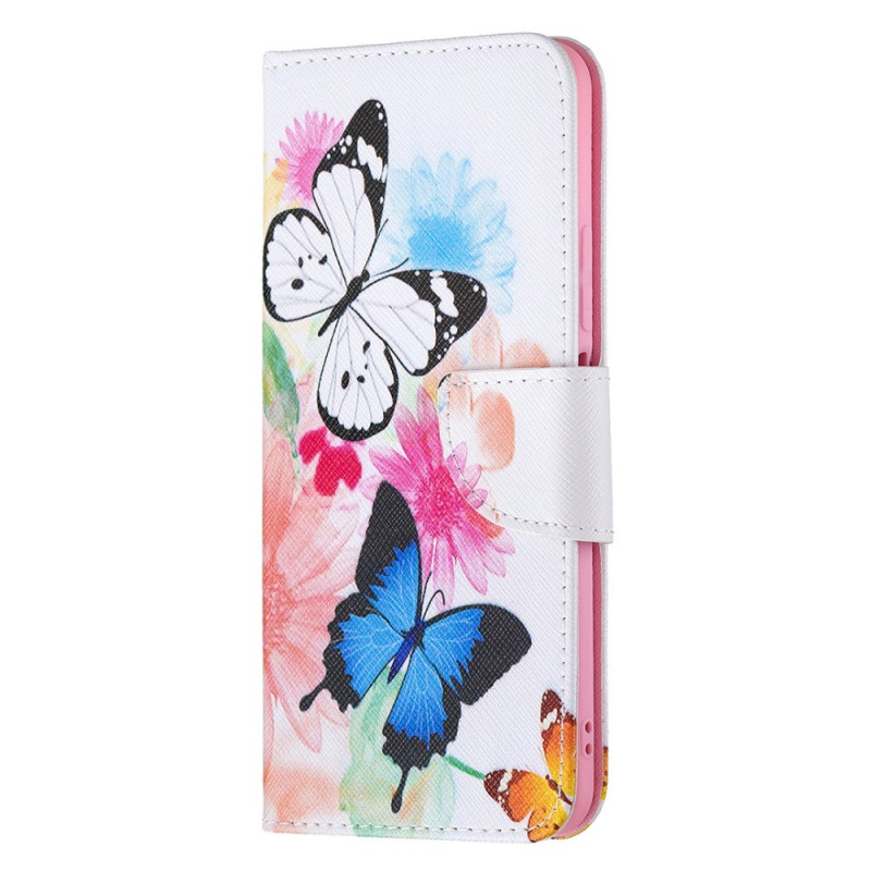 Funda Xiaomi 11 Lite 5G NE/Mi 11 Lite 4G/5G pintada con mariposas y flores