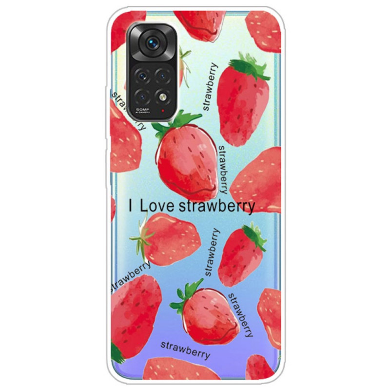 Funda Xiaomi Redmi Note 11 / 11s Strawberry / i Love Strawberry