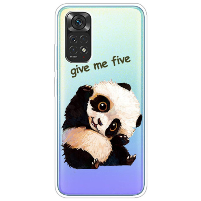 Funda Xiaomi Redmi Note 11 / 11s Panda Transparente Give Me Five