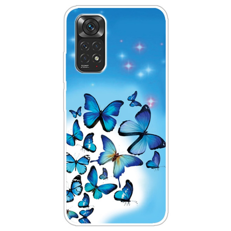 Funda Xiaomi Redmi Note 11 / 11s Mariposas Azul
