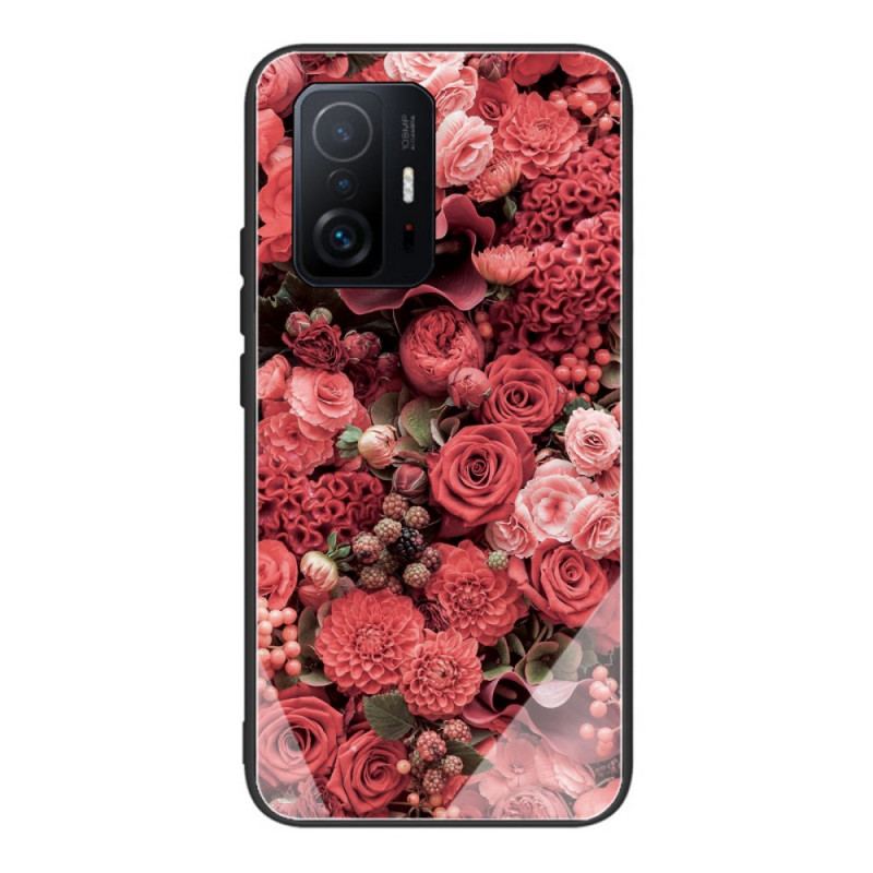 Xiaomi 11T / 11T Pro Hard Cover Cristal Rosa Flores