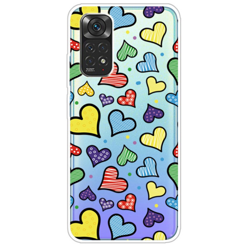 Funda Xiaomi Redmi Note 11 / 11s Corazón Multicolor