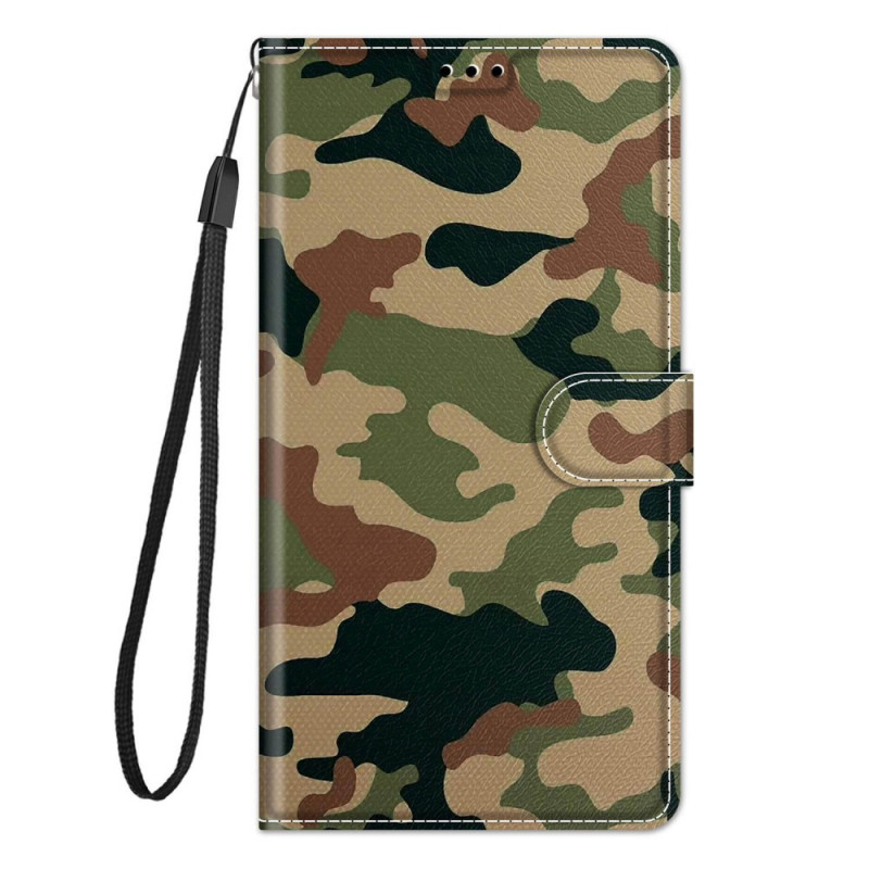 Funda con colgante de camuflaje militar para el Xiaomi Redmi Note 10 Pro
