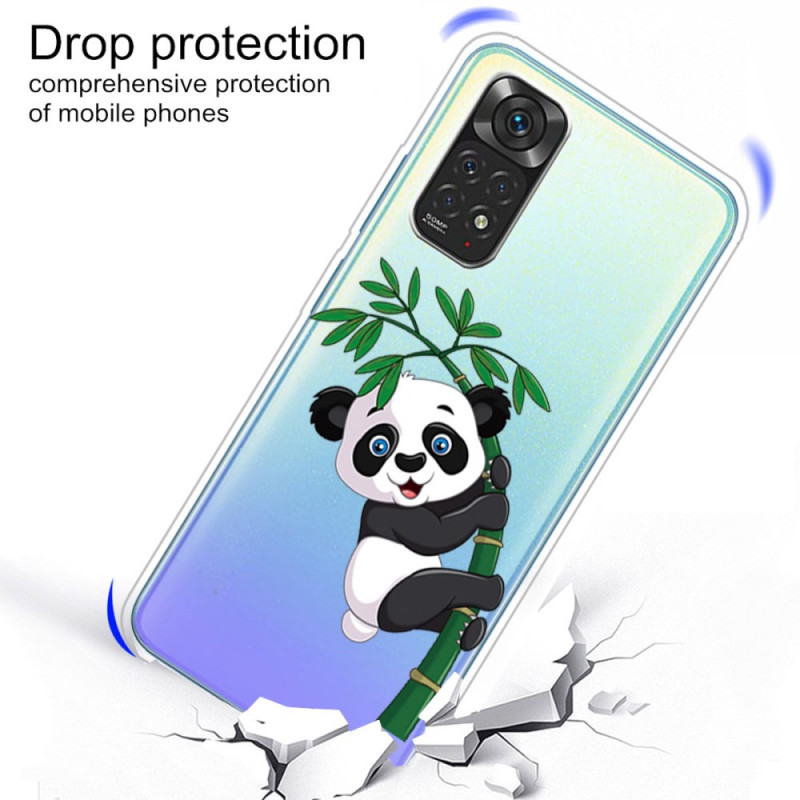 Funda Silicona Transparente Xiaomi Redmi 12 Diseño Panda Dibujos