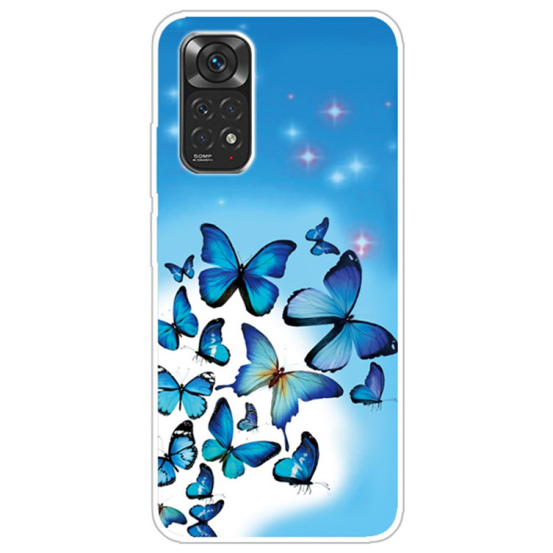 Funda Xiaomi Redmi Note 12 Pro 4G/Note 11 Pro/11 Pro 5G Mariposas Azul
