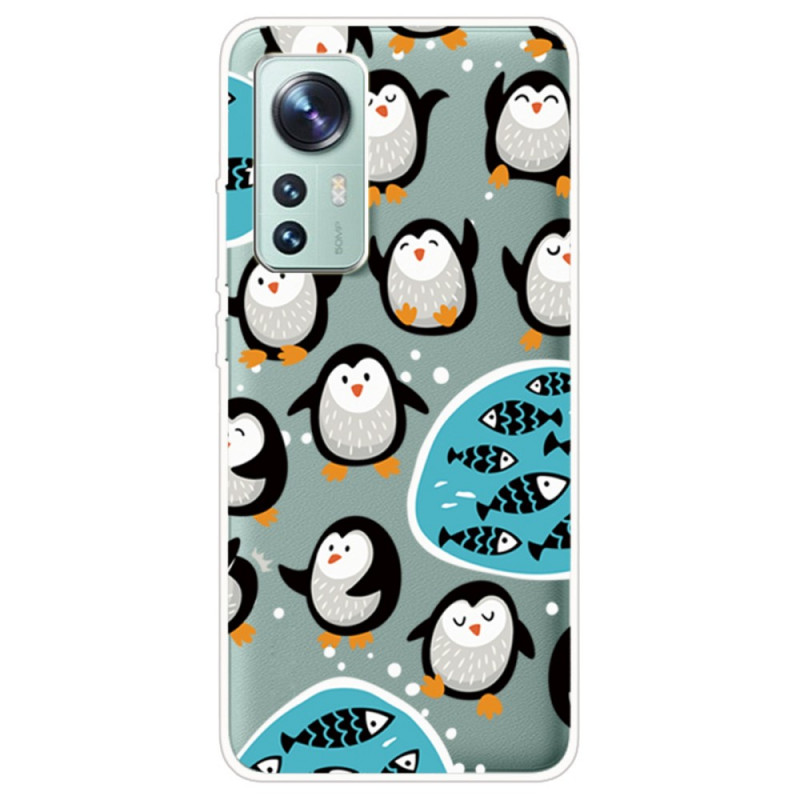 Xiaomi 12 / 12X / 12S Funda Pingüinos y Peces