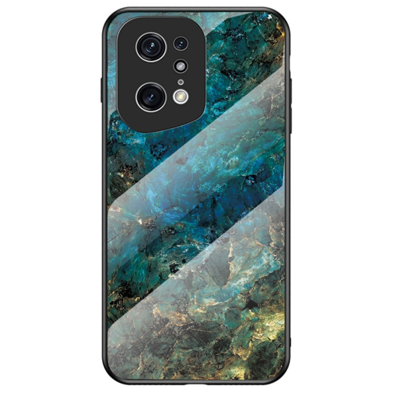 Funda Oppo Find X5 Pro Marble Colors Tempered Glass