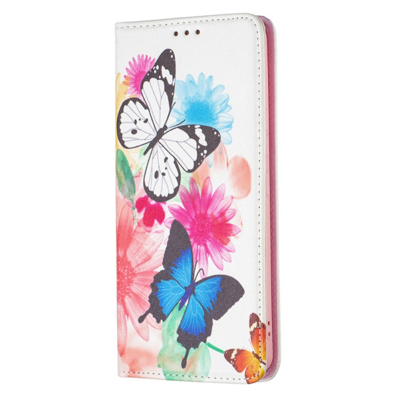 Flip Cover Samsung Galaxy A53 5G Mariposas de colores
