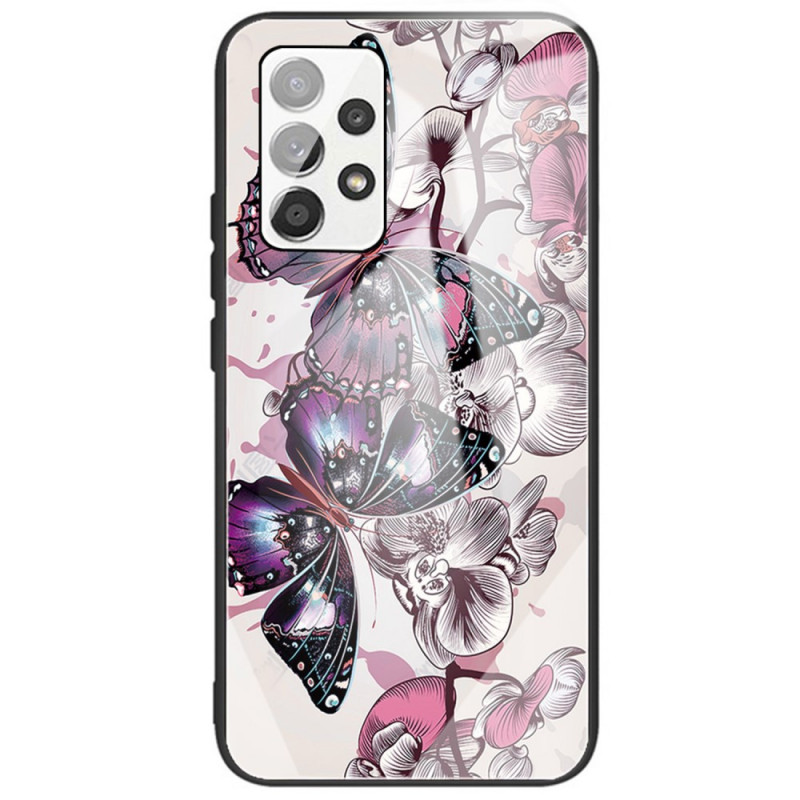 Funda Samsung Galaxy A53 5G de cristal templado Variación Mariposas