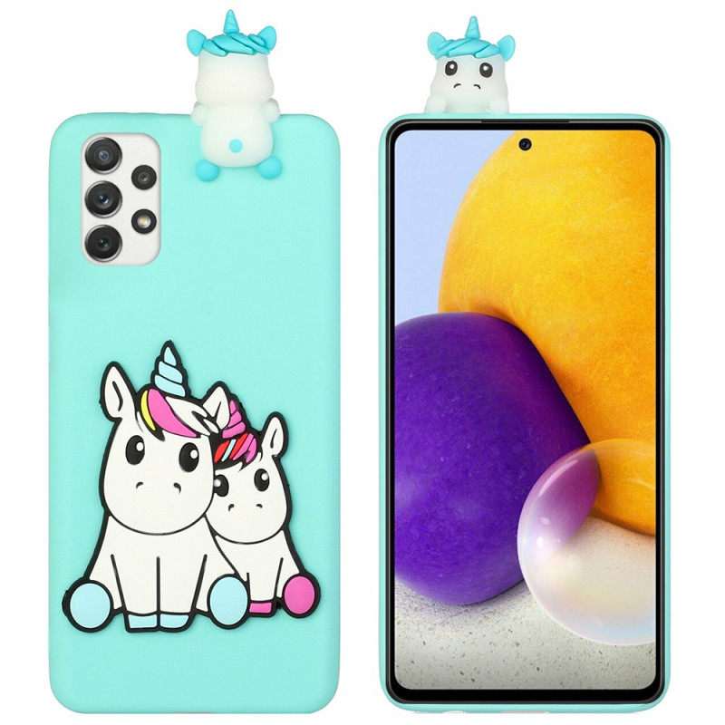 Funda 3D Samsung Galaxy A53 5G Unicorns