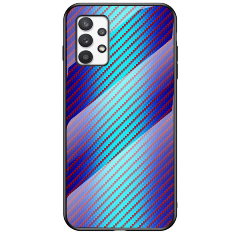 Funda de cristal templado de fibra de carbono para Samsung Galaxy A53