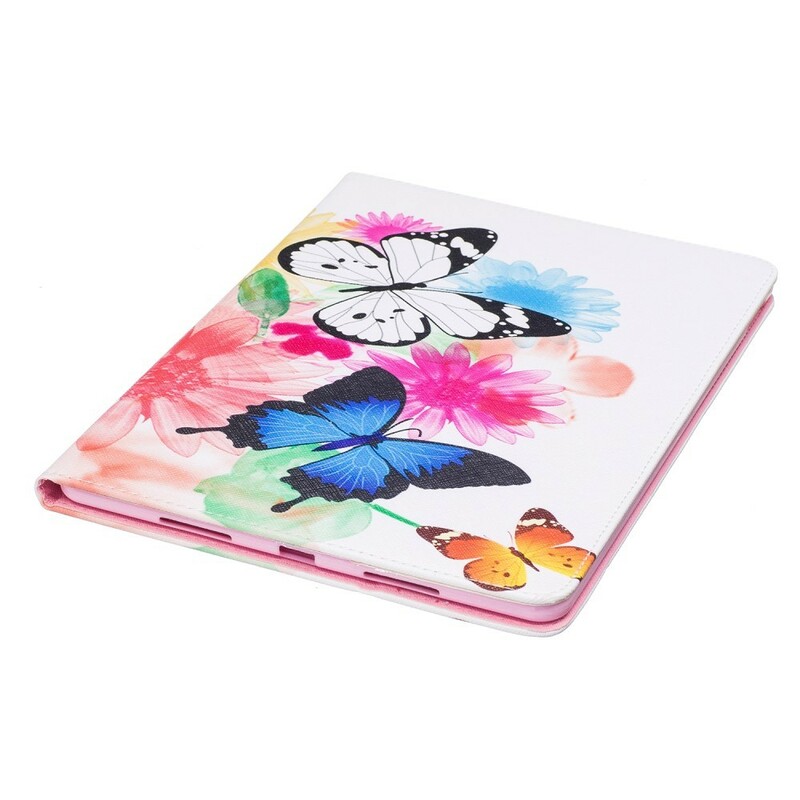 Funda pintada de mariposas y flores para iPad Pro de 10,5 pulgadas