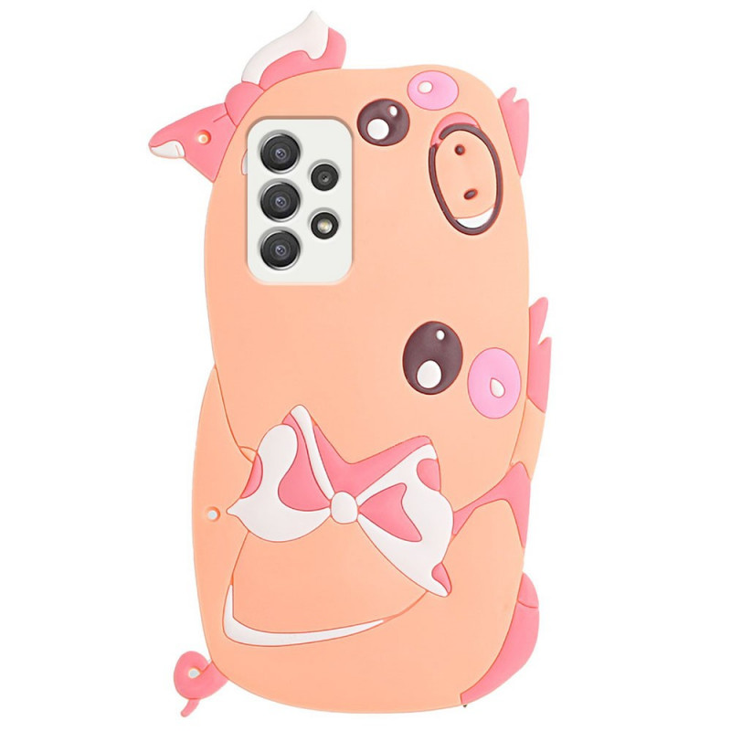 Funda para Samsung Galaxy A33 5G 3D Pig con colgante