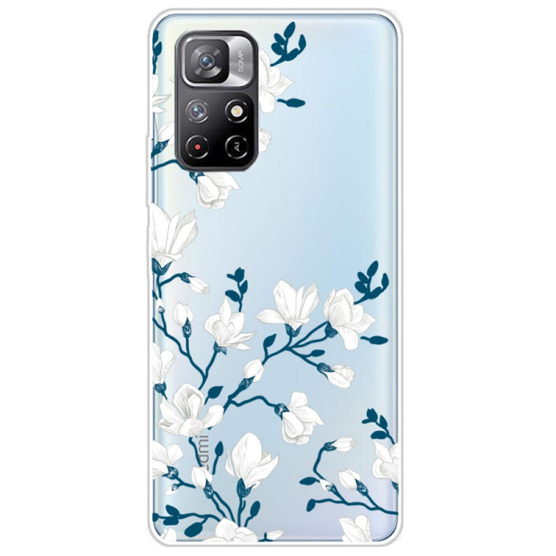 Funda Xiaomi Redmi Note 11 Pro Plus 5G Flores blancas