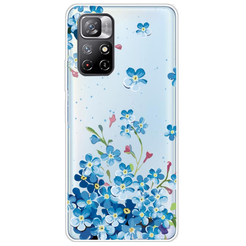 Funda Xiaomi Redmi Note 11 Pro Plus 5G Blue Flower Bouquet