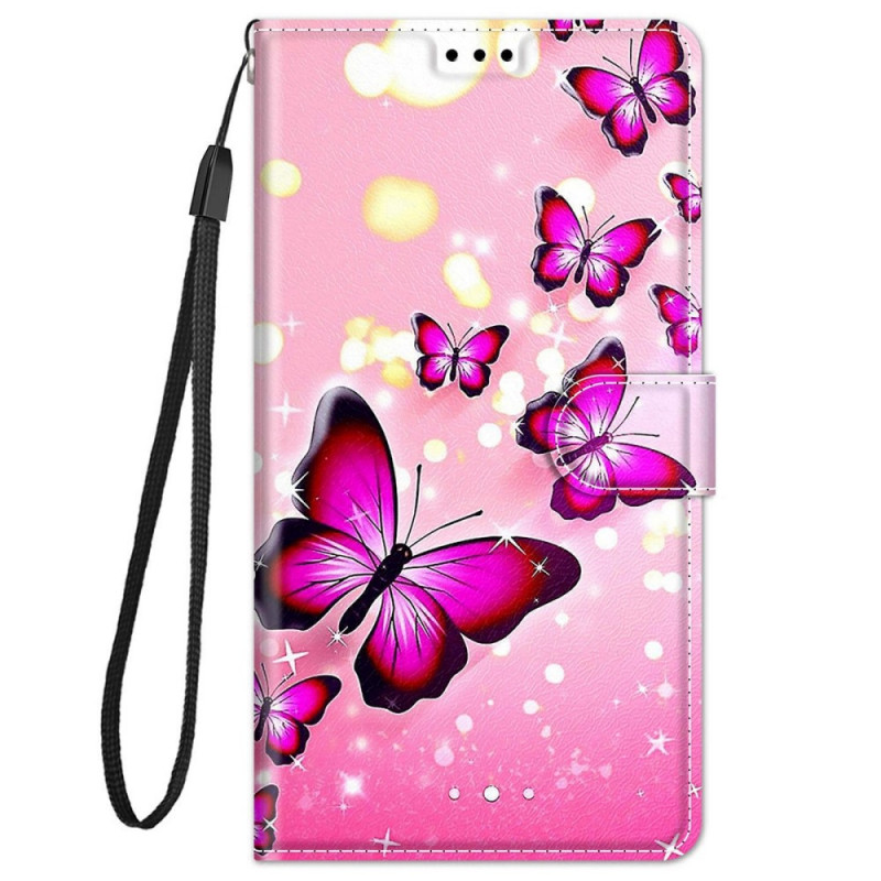 Funda Xiaomi Redmi Note 11 Pro Plus 5G Lanyard Butterfly Fan