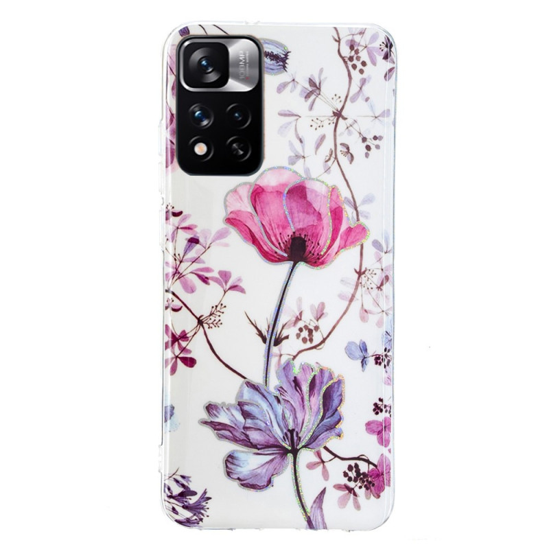 Funda Xiaomi Redmi Note 11 Pro Plus 5G Marbled Flowers