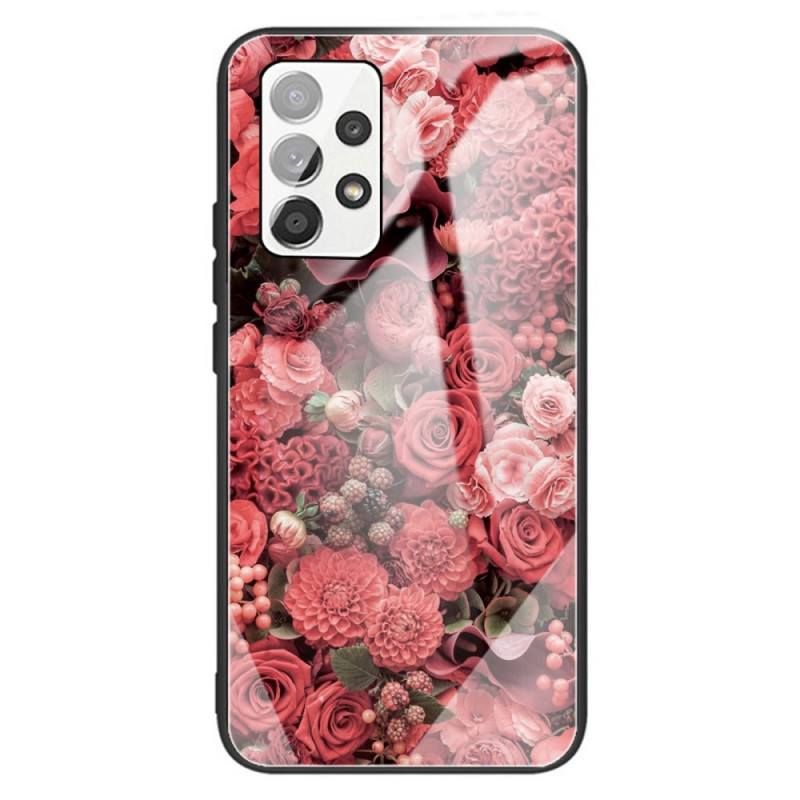 Samsung Galaxy A13 Flores rosas de tapa dura