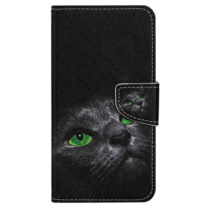 Funda con colgante de gato para el Samsung Galaxy A13 verde