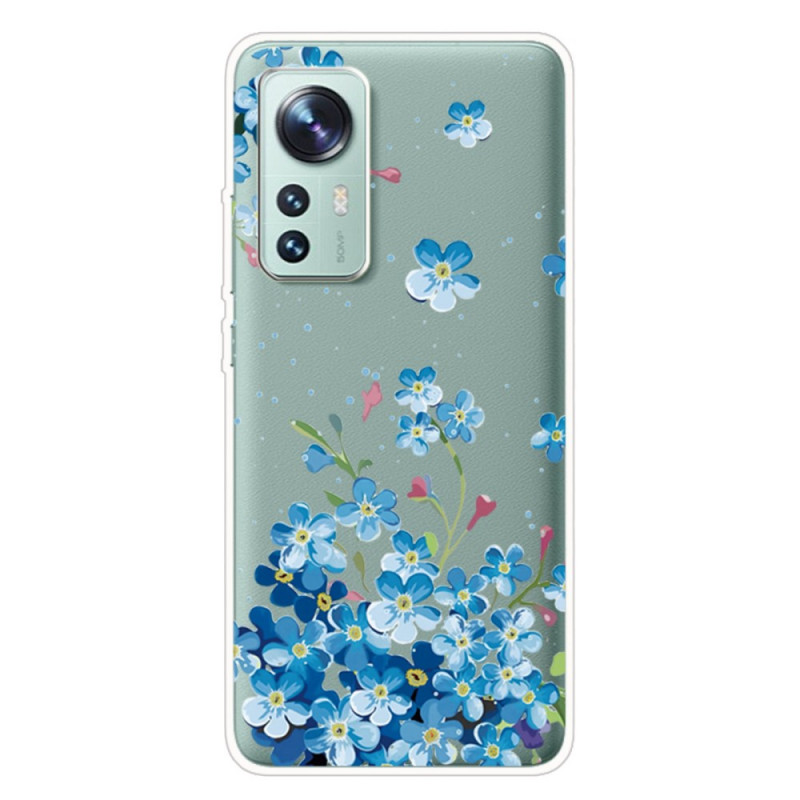 Funda de flores azules para el Xiaomi 12 Pro