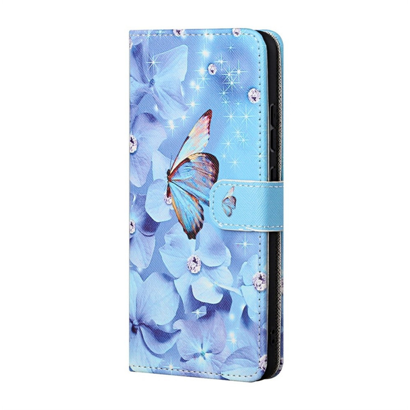 Funda Samsung Galaxy M23 5G Diamond Butterflies con colgante