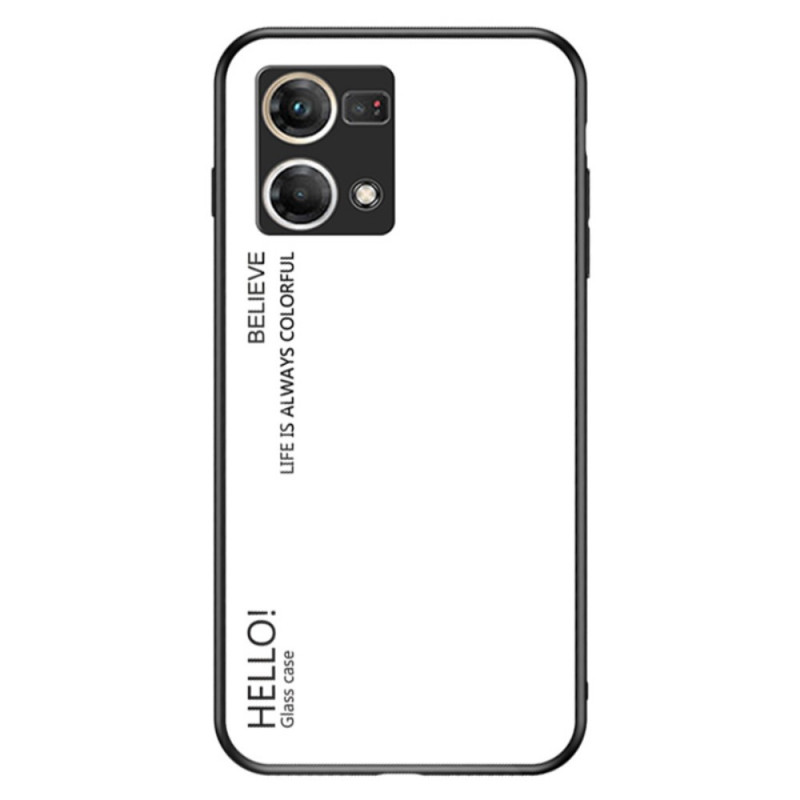 Funda Oppo Reno 7 Hello Tempered Glass