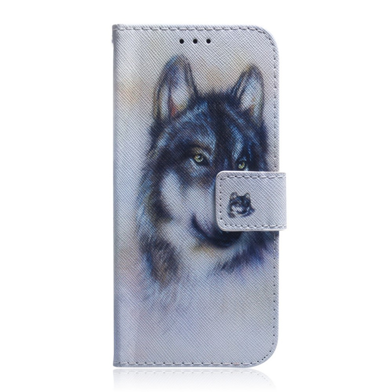 Funda de pintura de lobo OnePlus Nord CE 2 5G